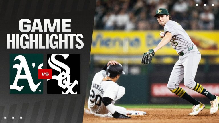 アスレチックス対ホワイトソックス戦ハイライト (9/13/24) | MLB ハイライト