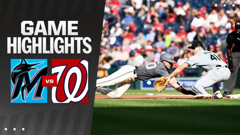 マーリンズ対ナショナルズ 試合ハイライト (9/14/24) | MLB ハイライト