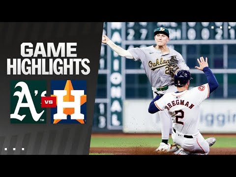 A's vs. アストロズ 試合ハイライト (9/11/24) | MLB ハイライト