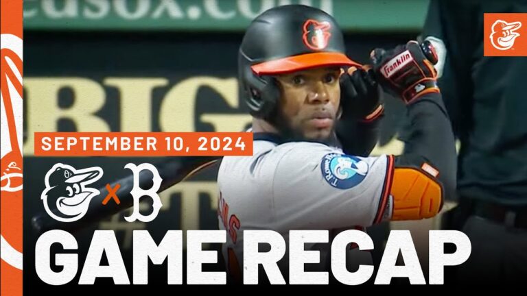オリオールズ対レッドソックスの試合概要 (9/10/24) | MLB ハイライト | ボルチモア オリオールズ