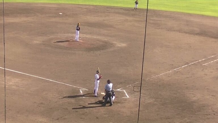 村山源 ソフバン渡邊佑樹の変化球に三振（読売ジャイアンツ3軍 対 ソフトバンクホークス3軍 2024年9月2日）