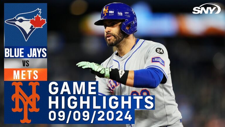 メッツ対ブルージェイズ (2024 年 9 月 9 日) | NY メッツ ハイライト | SNY