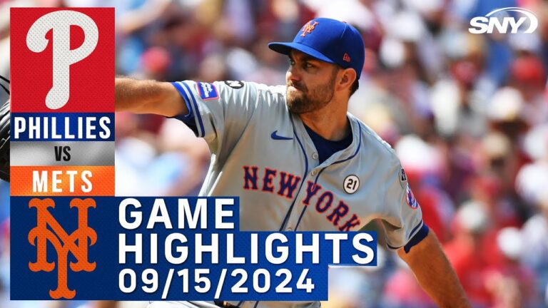 メッツ対フィリーズ (2024 年 9 月 15 日) | NY メッツ ハイライト | SNY