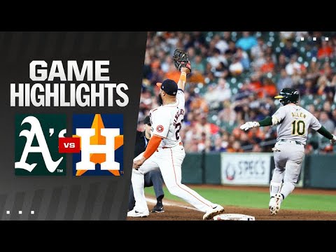A's vs. アストロズ 試合ハイライト (9/12/24) | MLB ハイライト