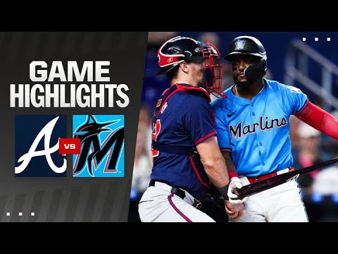 ブレーブス対マーリンズ戦ハイライト (9/22/24) | MLB ハイライト