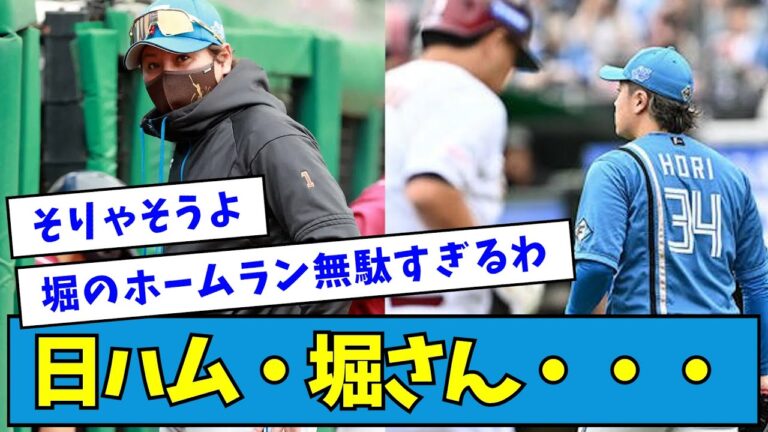 【悲報】日ハム・堀瑞輝さんの成績・・・【なんJ反応】