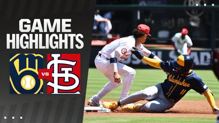 ブルワーズ対カーディナルス戦ハイライト (8/22/24) | MLB ハイライト