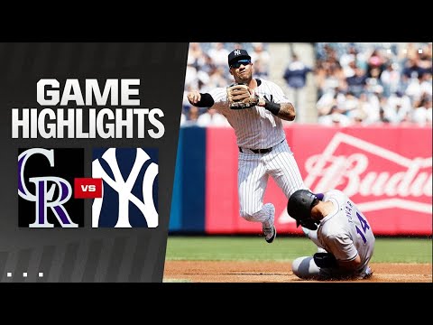 ロッキーズ対ヤンキースの試合ハイライト (8/25/24) | MLB ハイライト