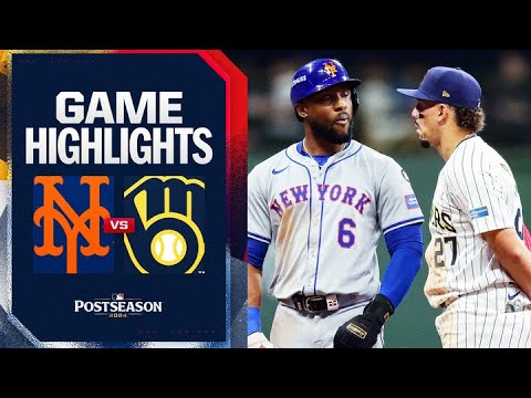メッツ対ブルワーズ ナ・リーグ ワイルドカード ゲーム 2 ハイライト (10/2/24) | MLB ハイライト