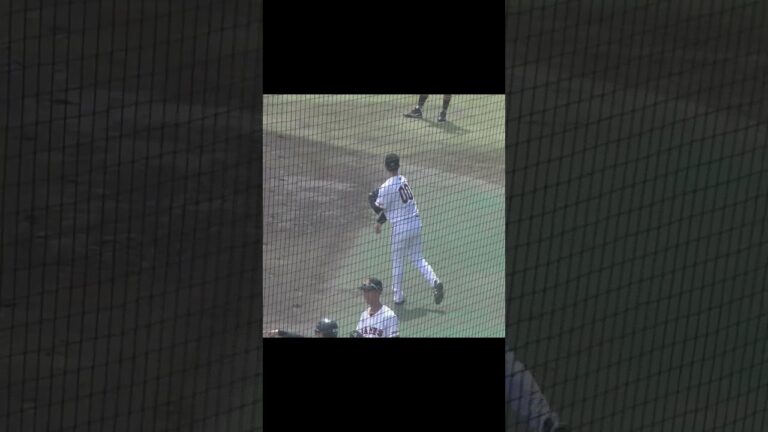 ジャイアンツ育成 加藤廉がキャッチボール2024年9月2日