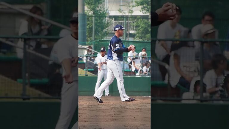 2023.07.15 千葉ロッテ-埼玉西武(ロッテ浦和) 粟津凱士 投球シーン