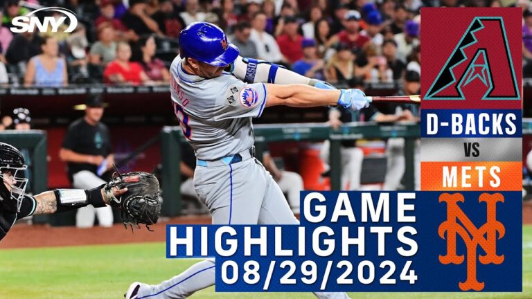 メッツ vs ダイヤモンドバックス (2024/8/29) |ニューヨーク・メッツのハイライト | SNY