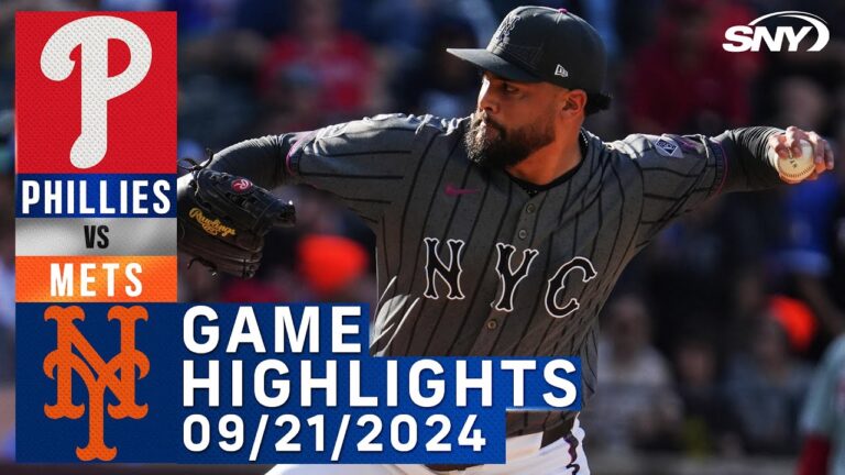 メッツ vs フィリーズ (2024/9/21) |ニューヨーク・メッツのハイライト | SNY