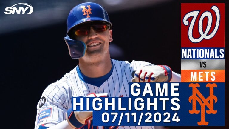 メッツ vs ナショナルズ (2024/7/11) |ニューヨーク・メッツのハイライト | SNY