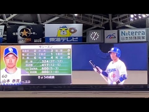 2024年 ドラゴンズ 山本泰寛 登場曲 「明日へ」(Little Glee Monster)