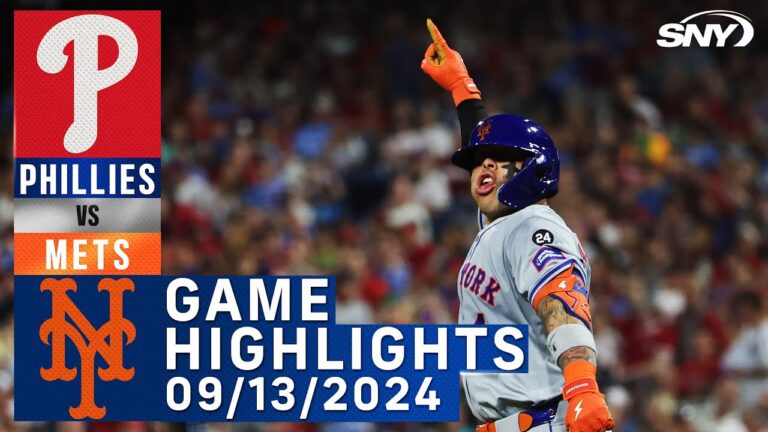 メッツ vs フィリーズ (2024/9/13) |ニューヨーク・メッツのハイライト | SNY
