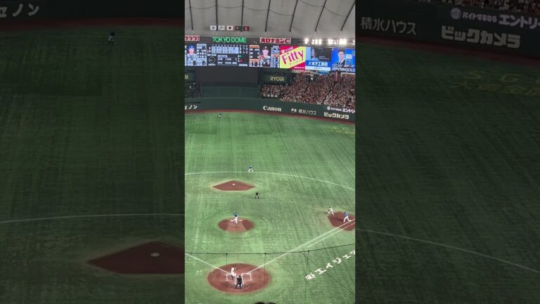 岡本和真を打ち取る堀岡隼人 #2024年10月16日巨人横浜戦