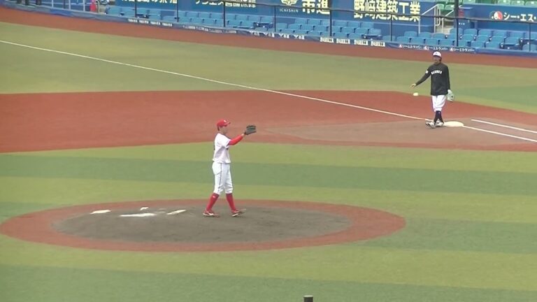【合同トライアウト】カープ新家颯の投球練習〜ジャイアンツ前田研輝をショートゴロに打ち取る 2024年プロ野球12球団合同トライアウト11月14日