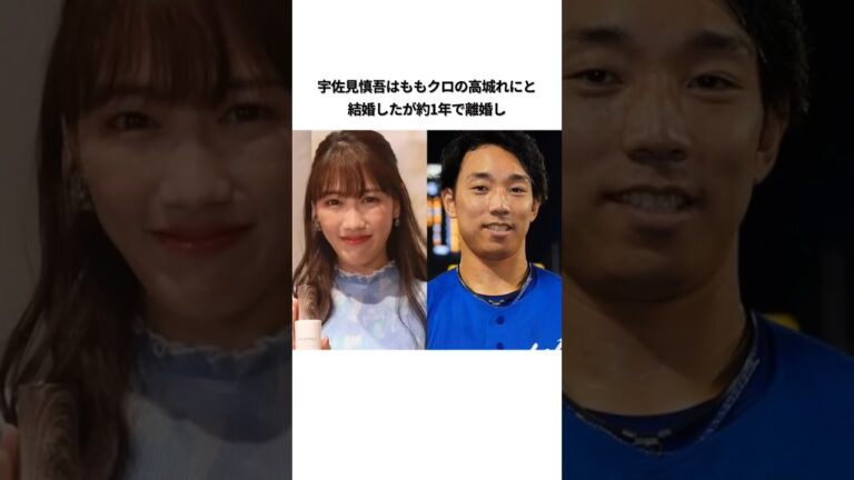 #高城れに #宇佐見真吾 #スピード離婚 #エピソード #プロ野球 #中日ドラゴンズ #立浪和義 #雑学