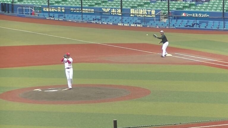 【合同トライアウト】カープ行木俊の投球練習〜ジャイアンツ前田研輝をショートゴロに打ち取る 2024年プロ野球12球団合同トライアウト11月14日