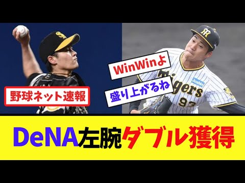 DeNA左腕ダブル獲得【ネット反応集】