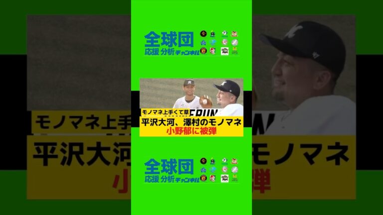 平沢大河、澤村のモノマネwwwからの小野郁に被弾（ファン感謝デー）#プロ野球#千葉ロッテマリーンズ