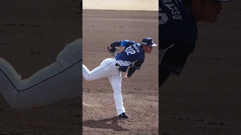 2024.03.10 読売-埼玉西武(ジャイアンツ) 粟津凱士 投球シーン  #seibulions #プロ野球