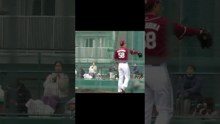 楽天 辛島航2024ピッチングフォーム（春季教育リーグ 千葉ロッテマリーンズ対 楽天ゴールデンイーグルス） ＃2024年3月5日