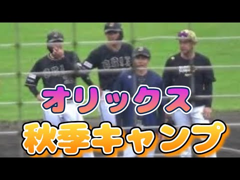 2024年オリックスバファローズ秋季キャンプ〈後編〉【入団決定の遠藤成も参加】