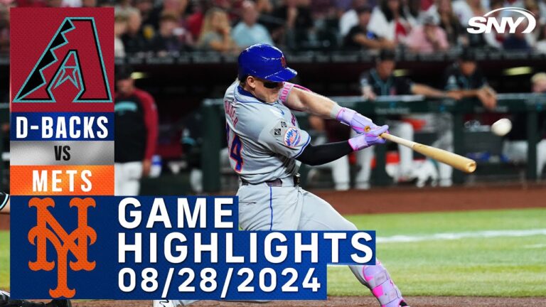 メッツ vs ダイヤモンドバックス (2024/8/28) |ニューヨーク・メッツのハイライト | SNY
