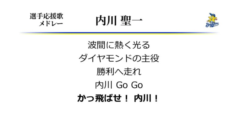選手応援歌メドレー 内川聖一 [MIDI]