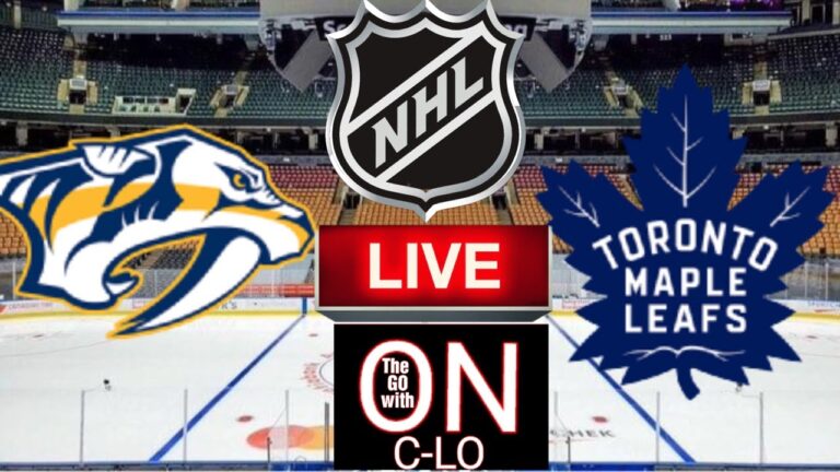 🔴ナッシュビル・プレデターズ対トロント・メープルリーフス。 NHL ホッケーのライブ バイ プレイ ライブ ストリーム