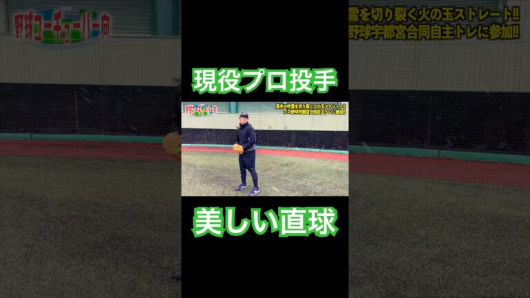 清水昇投手の日本一美しいストレート。#shorts