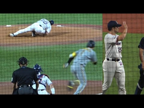 阪神森下に大丈夫だよ！と手を振るヤクルト木澤投手　ヤクルトハイライト　阪神タイガースハイライト　2024年9月7日