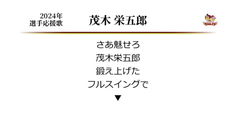 東北楽天ゴールデンイーグルス 茂木栄五郎 応援歌 ('23作) [MIDI]