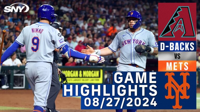 メッツ vs ダイヤモンドバックス (2024/8/27) |ニューヨーク・メッツのハイライト | SNY