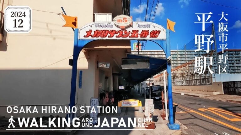【4K/大阪散歩】大阪市平野区JR平野駅周辺を街歩き Walking around Hirano Station,Osaka,Japan,2024
