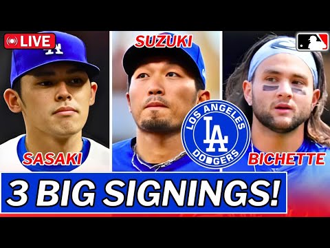 緊急！ドジャースがMLBで3人の大型契約を締結！佐々木がファンを驚かせた！ロサンゼルス・ドジャースのニュース