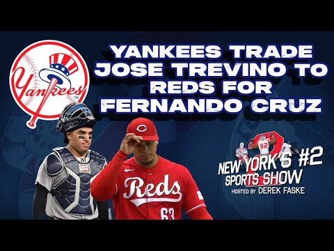 Yankees trade Jose Trevino to Reds for Fernando Cruz and Alex Jackson