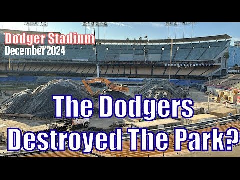 ドジャースタジアムのオフシーズン建設 2024