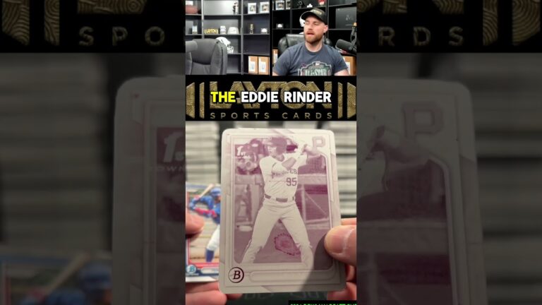 Pirates -Eddie Rynders -Printing Plate #livebreaks #sportsbreaks #sportscards #mlb #bowmanchrome