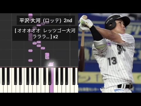 【プロ野球応援歌】 平沢大河応援歌メドレー 1st 2nd 千葉ロッテマリーンズ 現役ドラフトで西武に移籍