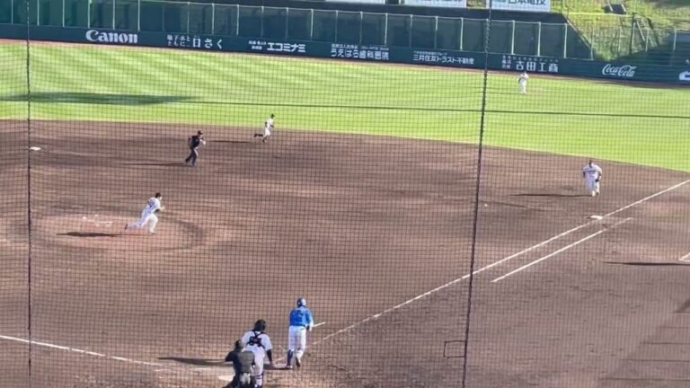 巨人、郡拓也ファースト守備