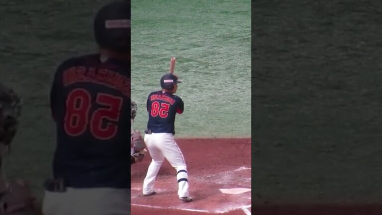 左右反転 石橋康太が左打者だったら（日本 対 オーストラリア アジアCS　侍ジャパン 2023年11月18日）