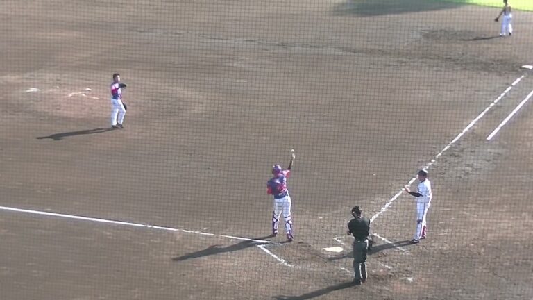 巨人 前田研輝を打ち取る埼玉武蔵ヒートベアーズ大宅健介（2024年9月12日 読売ジャイアンツ3軍 対 BCL選抜）