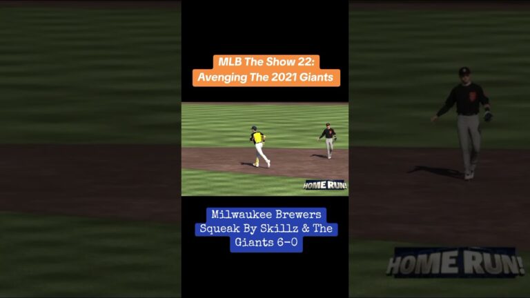 MLBザ・ショー22、2021年ジャイアンツへのリベンジ：スキルズとジャイアンツによるミルウォーキー・ブルワーズスクイーク 6-0