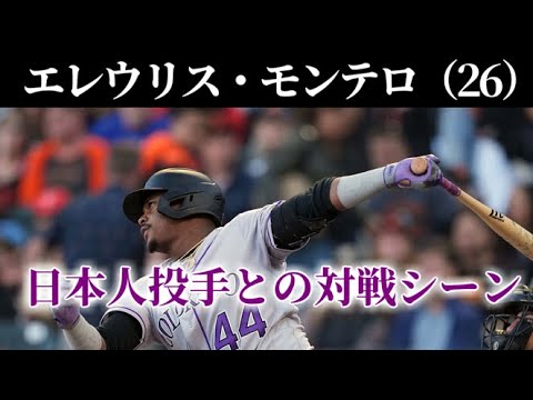 広島獲得 エレウリス・モンテロ 日本人投手との対戦シーン