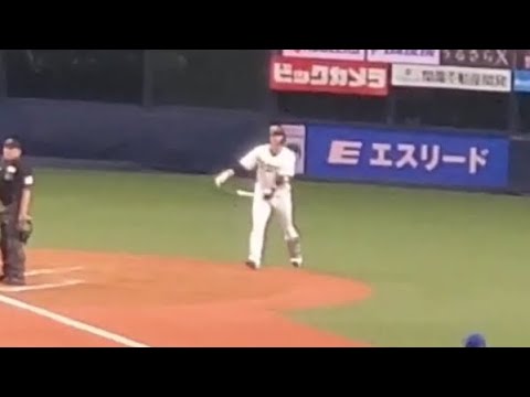 20240303　廣岡大志 奇数打席の登場曲【｢ヒノマルパワー 〜君の力〜｣／MUNEHIRO】　2回ｳﾗ第1打席　ｵﾘｯｸｽ･ﾊﾞﾌｧﾛｰｽﾞ@京ｾﾗﾄﾞｰﾑ大阪･ﾚﾌﾄ外野下段 ｵｰﾌﾟﾝ戦