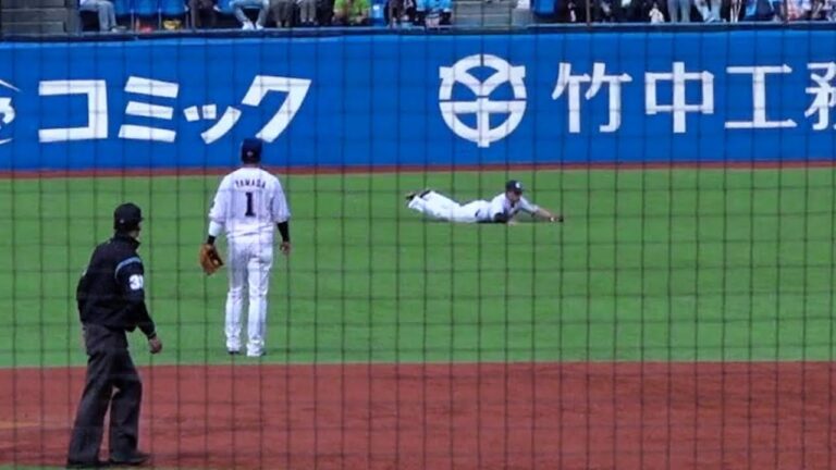 西川遥輝のスーパープレーに神宮鳴り止まぬ拍手！ルーキー石原勇輝のピンチ救ったダイビングキャッチ！2024/03/17 オープン戦 神宮球場 東京ヤクルトスワローズ ファインプレー