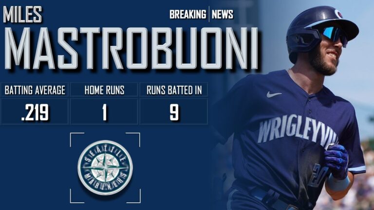 𝐁𝐑𝐄𝐀𝐊𝐈𝐍𝐆 𝐍𝐄𝐖𝐒: Seattle Mariners Acquire INF/OF Miles Mastrobuoni From Chicago | 2024 MLB Offseason